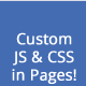 Custom JavaScript & CSS In Pages!