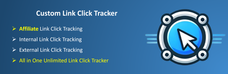 Custom Link Click Tracker Preview Wordpress Plugin - Rating, Reviews, Demo & Download