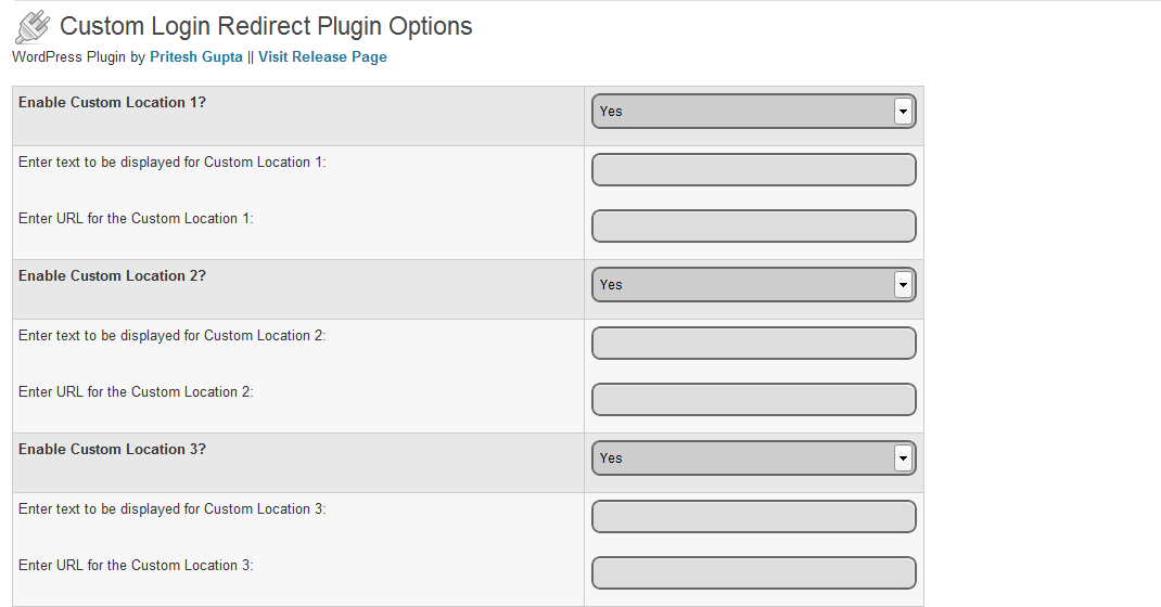 Custom Login Redirect Preview Wordpress Plugin - Rating, Reviews, Demo & Download