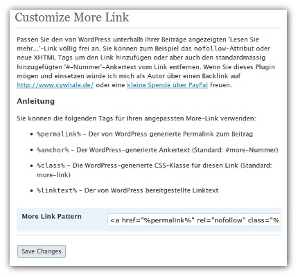 Custom More Link Preview Wordpress Plugin - Rating, Reviews, Demo & Download