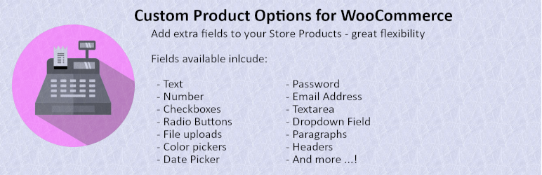 Custom Product Options For WooCommerce Preview Wordpress Plugin - Rating, Reviews, Demo & Download