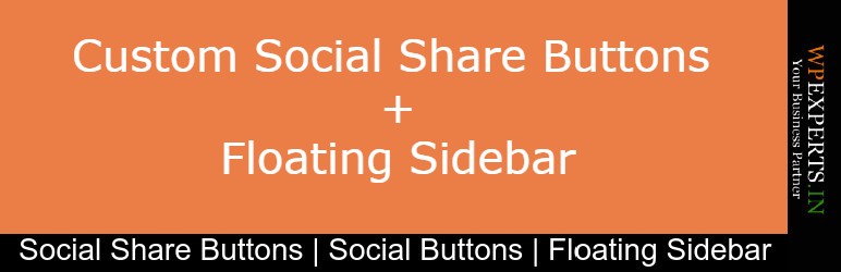 Custom Share Buttons With Floating Sidebar Preview Wordpress Plugin - Rating, Reviews, Demo & Download
