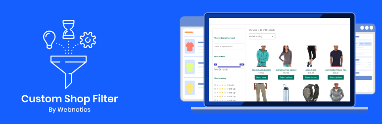 Custom Shop Filter By Webnotics Preview Wordpress Plugin - Rating, Reviews, Demo & Download