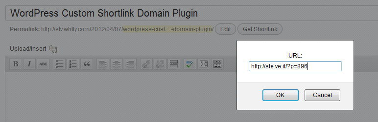 Custom Shortlink Domain Preview Wordpress Plugin - Rating, Reviews, Demo & Download