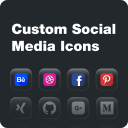 Custom Social Media Icons