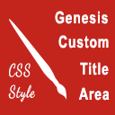 Custom Title Area For Genesis