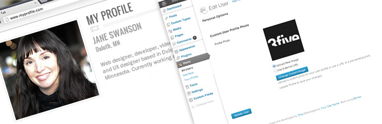 Custom User Profile Photo Preview Wordpress Plugin - Rating, Reviews, Demo & Download