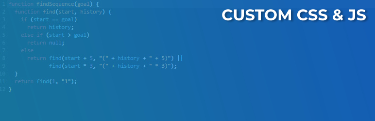 Custom WP CSS & JS Preview Wordpress Plugin - Rating, Reviews, Demo & Download