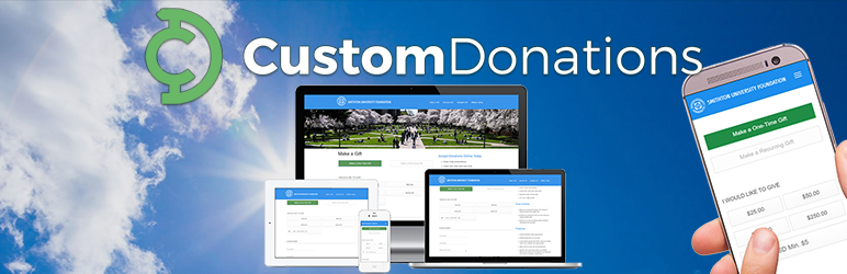 CustomDonations Wordpress Plugin - Rating, Reviews, Demo & Download