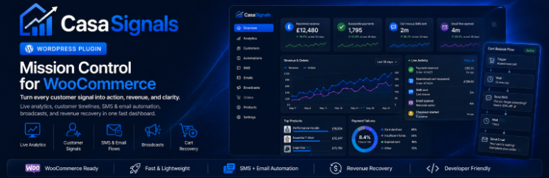 Customer Event Sync For Casa Signals Preview Wordpress Plugin - Rating, Reviews, Demo & Download