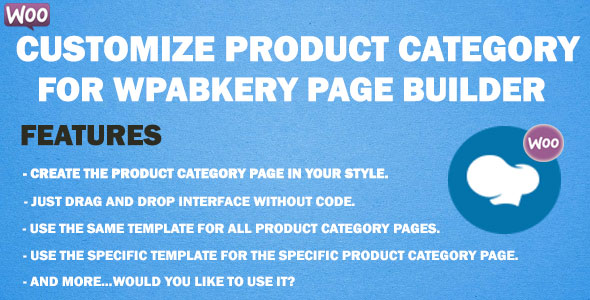 Customize Product Category For WPBakery Page Builder Preview Wordpress Plugin - Rating, Reviews, Demo & Download