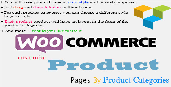Customize Product Pages By Product Categories For Visual Composer Preview Wordpress Plugin - Rating, Reviews, Demo & Download