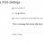 Customize RSS