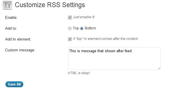 Customize RSS Preview Wordpress Plugin - Rating, Reviews, Demo & Download