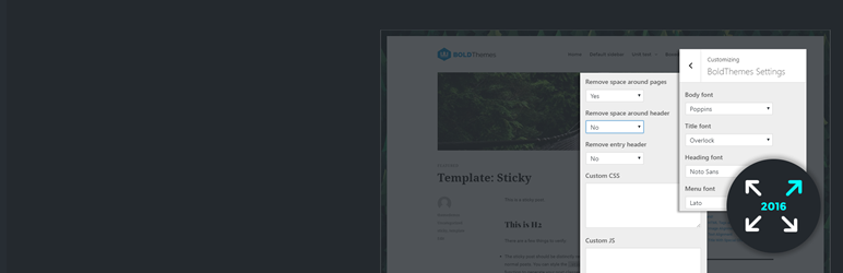 Customize Twenty Sixteen Preview Wordpress Plugin - Rating, Reviews, Demo & Download