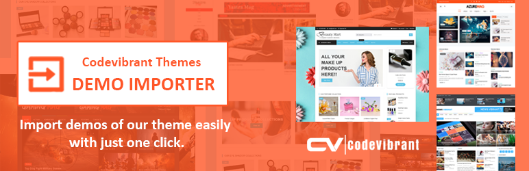 CV Demo Importer Preview Wordpress Plugin - Rating, Reviews, Demo & Download