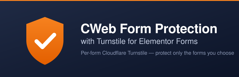 CWeb Form Protection With Turnstile For Elementor Forms Preview Wordpress Plugin - Rating, Reviews, Demo & Download