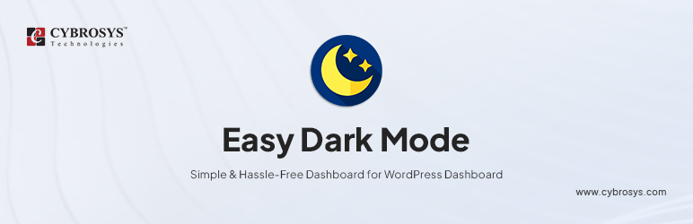 Cybro WP Easy Dark Mode Preview Wordpress Plugin - Rating, Reviews, Demo & Download