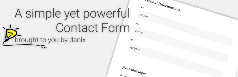 Danixland Contact Form Preview Wordpress Plugin - Rating, Reviews, Demo & Download