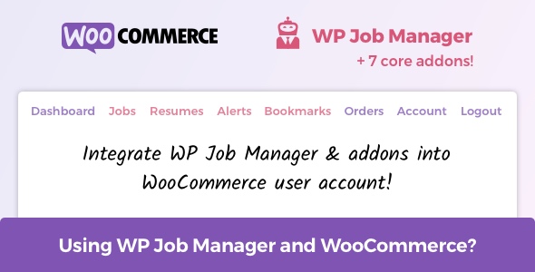 Dashboard And User Account For WP Job Manager, Addons And WooCommerce Preview Wordpress Plugin - Rating, Reviews, Demo & Download