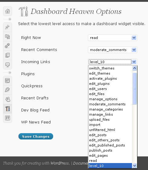 Dashboard Heaven Preview Wordpress Plugin - Rating, Reviews, Demo & Download