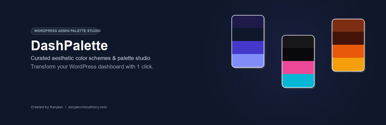 DashPalette Preview Wordpress Plugin - Rating, Reviews, Demo & Download