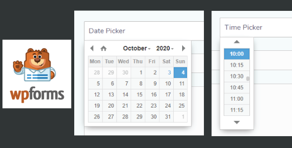 Date Time Picker For WPForms WordPress Plugin Preview - Rating, Reviews, Demo & Download
