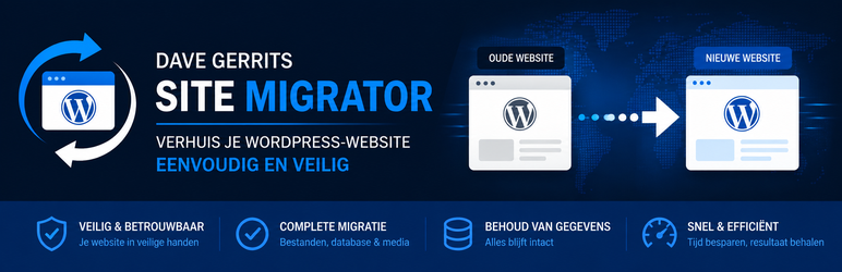 Dave Gerrits Site Migrator Preview Wordpress Plugin - Rating, Reviews, Demo & Download