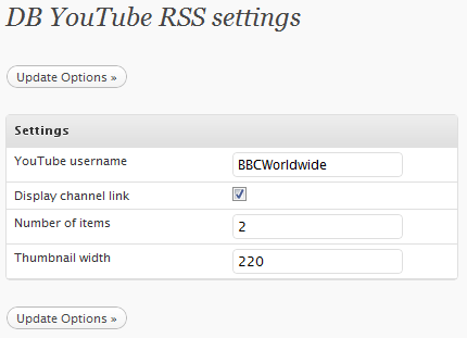 DB YouTube RSS Preview Wordpress Plugin - Rating, Reviews, Demo & Download
