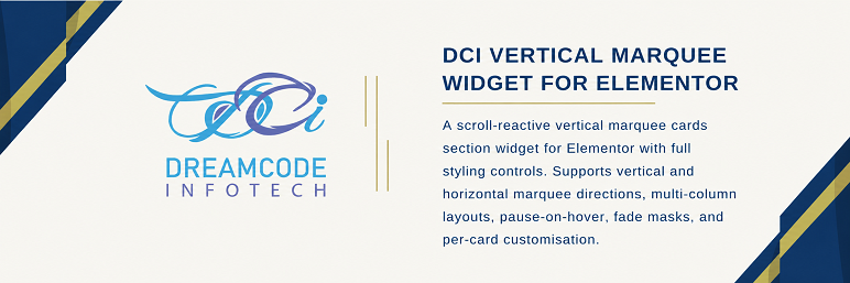 DCI Vertical Marquee Widget For Elementor Preview Wordpress Plugin - Rating, Reviews, Demo & Download