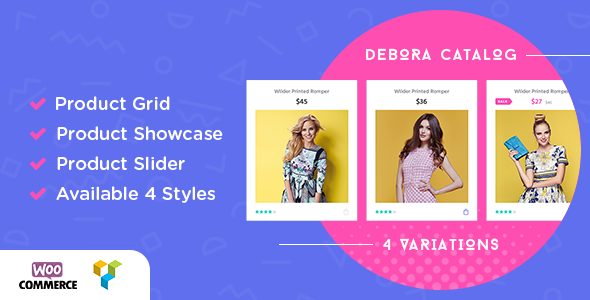 Debora – WooCommerce Product Showcase For WPBakery Page Builder Preview Wordpress Plugin - Rating, Reviews, Demo & Download