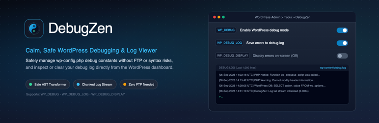 DebugZen Preview Wordpress Plugin - Rating, Reviews, Demo & Download