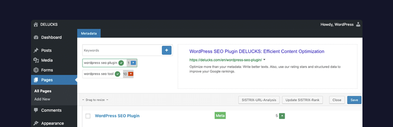 DELUCKS SEO Preview Wordpress Plugin - Rating, Reviews, Demo & Download