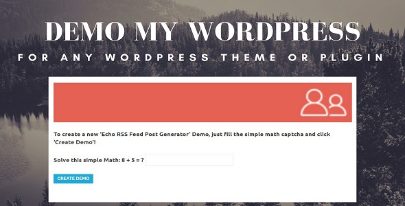 Demo My WordPress – Temporary WordPress Install Creator Preview - Rating, Reviews, Demo & Download