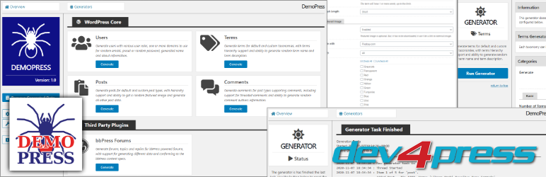 DemoPress Preview Wordpress Plugin - Rating, Reviews, Demo & Download
