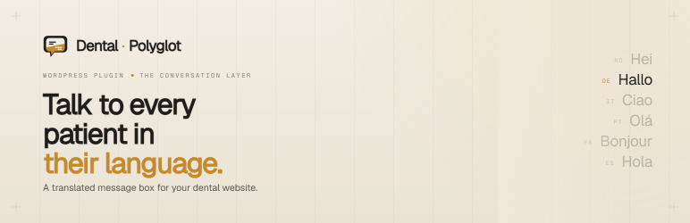 DentalPolyglot Preview Wordpress Plugin - Rating, Reviews, Demo & Download