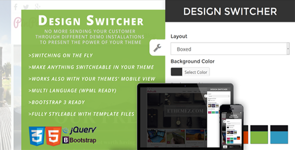 Design Switch Preview Wordpress Plugin - Rating, Reviews, Demo & Download