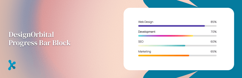 DesignOrbital Progress Bar Block Preview Wordpress Plugin - Rating, Reviews, Demo & Download