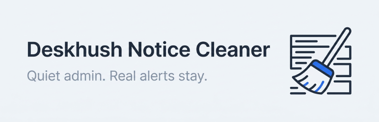 Deskhush Notice Cleaner Preview Wordpress Plugin - Rating, Reviews, Demo & Download