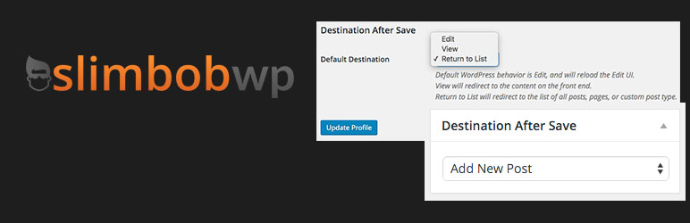 Destination After Save Preview Wordpress Plugin - Rating, Reviews, Demo & Download