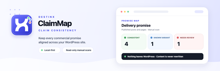 DestinX ClaimMap Preview Wordpress Plugin - Rating, Reviews, Demo & Download