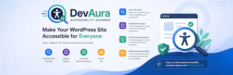 DevAura Accessibility Scanner Preview Wordpress Plugin - Rating, Reviews, Demo & Download