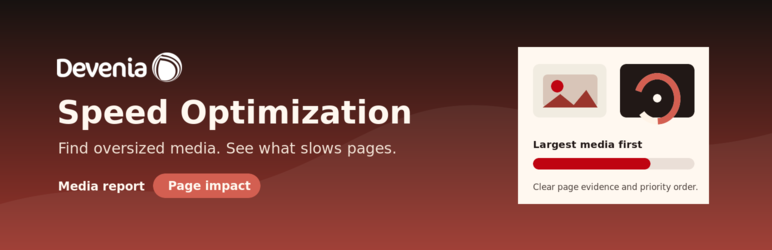 Devenia Speed Optimization Preview Wordpress Plugin - Rating, Reviews, Demo & Download