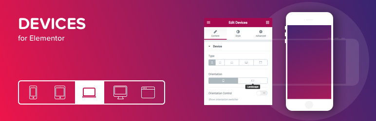Devices For Elementor Preview Wordpress Plugin - Rating, Reviews, Demo & Download