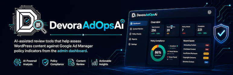 DevoraAdOpsAi Preview Wordpress Plugin - Rating, Reviews, Demo & Download