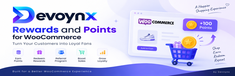 Devoynx Points And Rewards For WooCommerce Preview Wordpress Plugin - Rating, Reviews, Demo & Download
