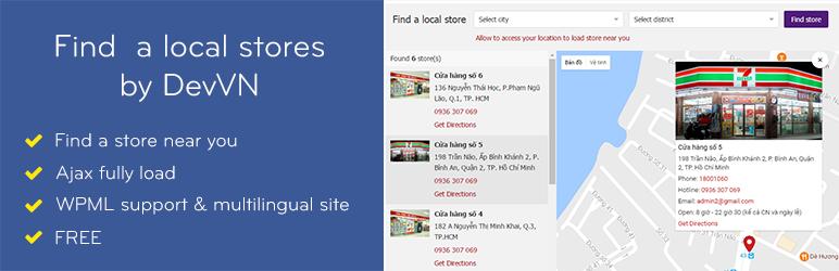 DevVN Local Store Preview Wordpress Plugin - Rating, Reviews, Demo & Download