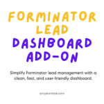DevXpert Lead Dashboard For Forminator
