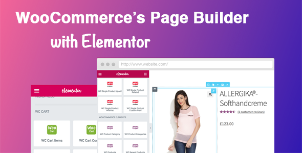 DHWC Elementor – WooCommerce Page Builder With Elementor Preview Wordpress Plugin - Rating, Reviews, Demo & Download