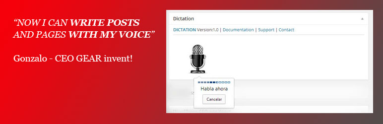 Dictation (Speech Recognition) Preview Wordpress Plugin - Rating, Reviews, Demo & Download